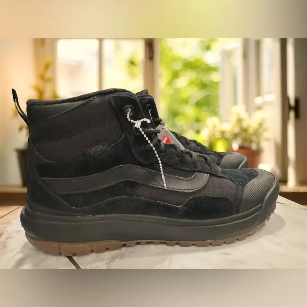 Vans MTE Black High-Top Athletic Shoes with Gum Outsole